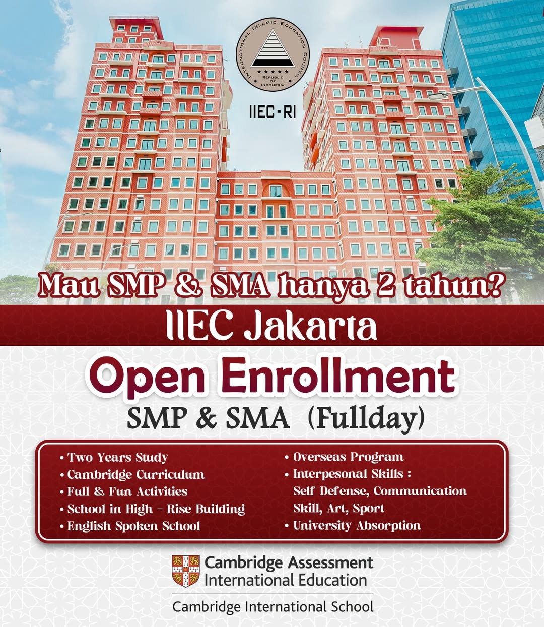 Open Enrollment IIEC JAKARTA